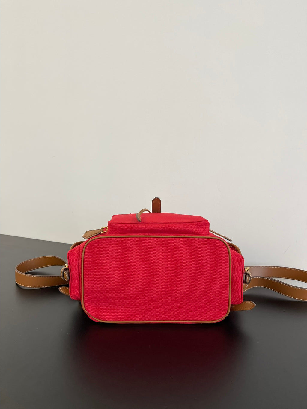 Miu Miu Canvas Backpack – Red