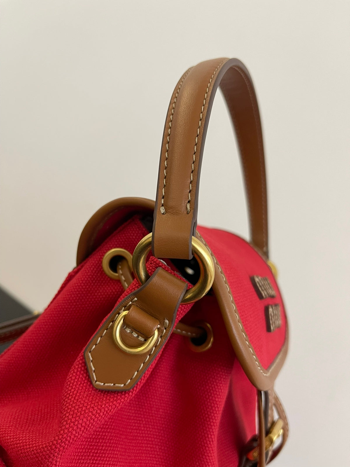Miu Miu Canvas Mini Backpack – Red