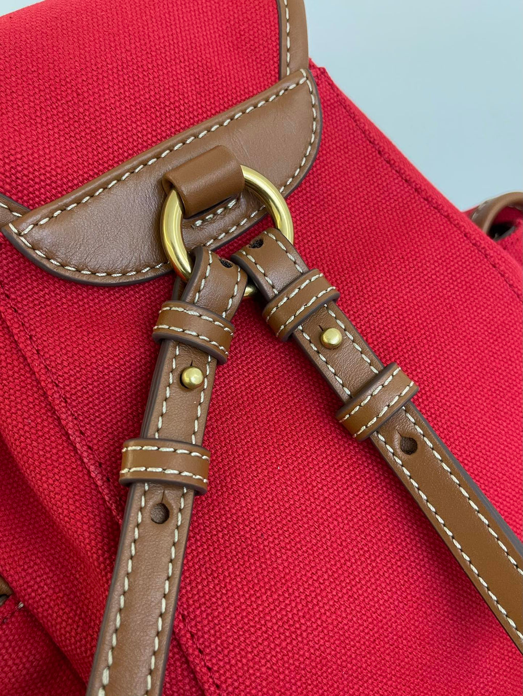 Miu Miu Canvas Mini Backpack – Red