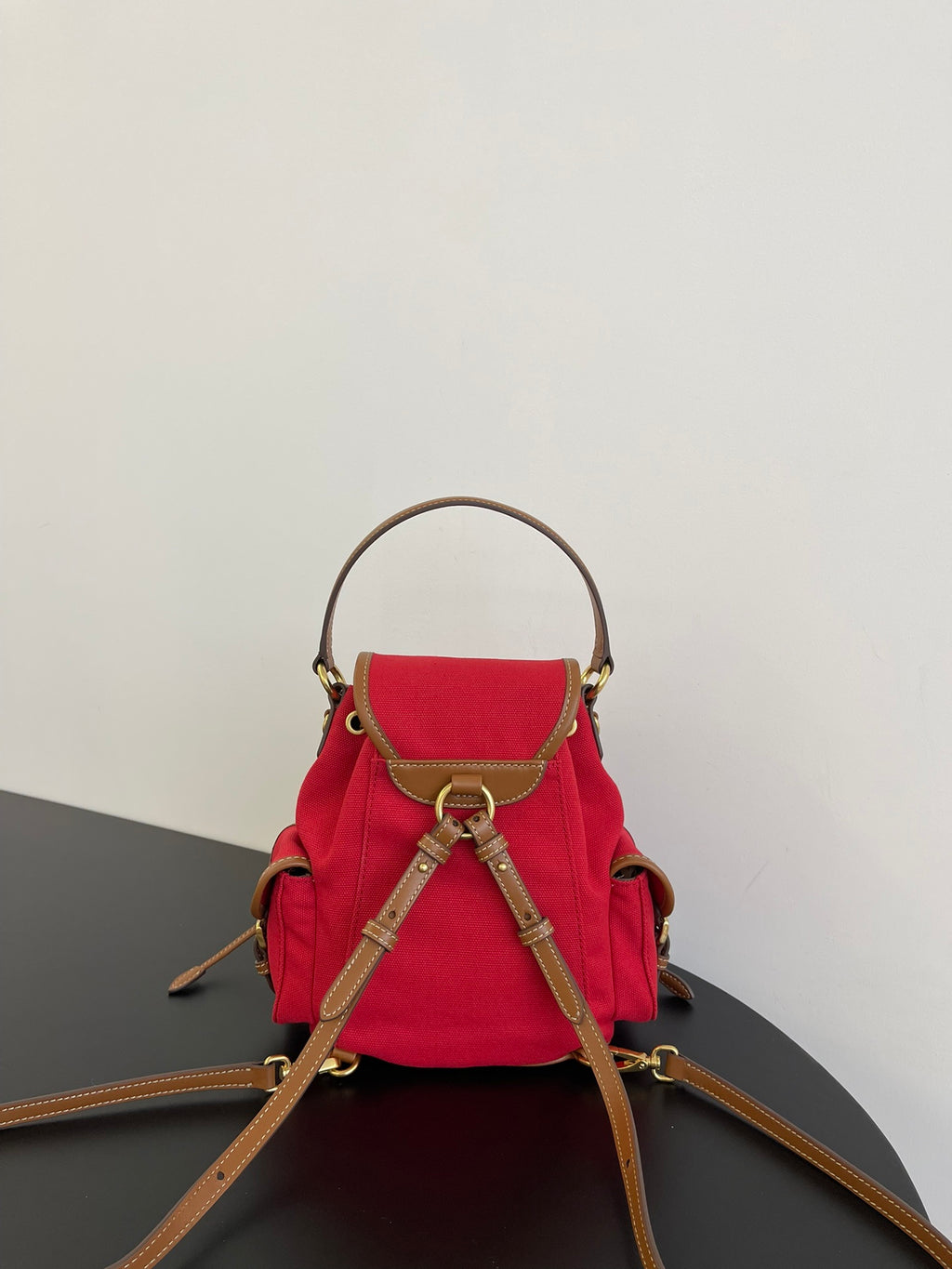 Miu Miu Canvas Mini Backpack – Red