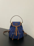 Miu Miu Canvas Mini Backpack – Navy Blue