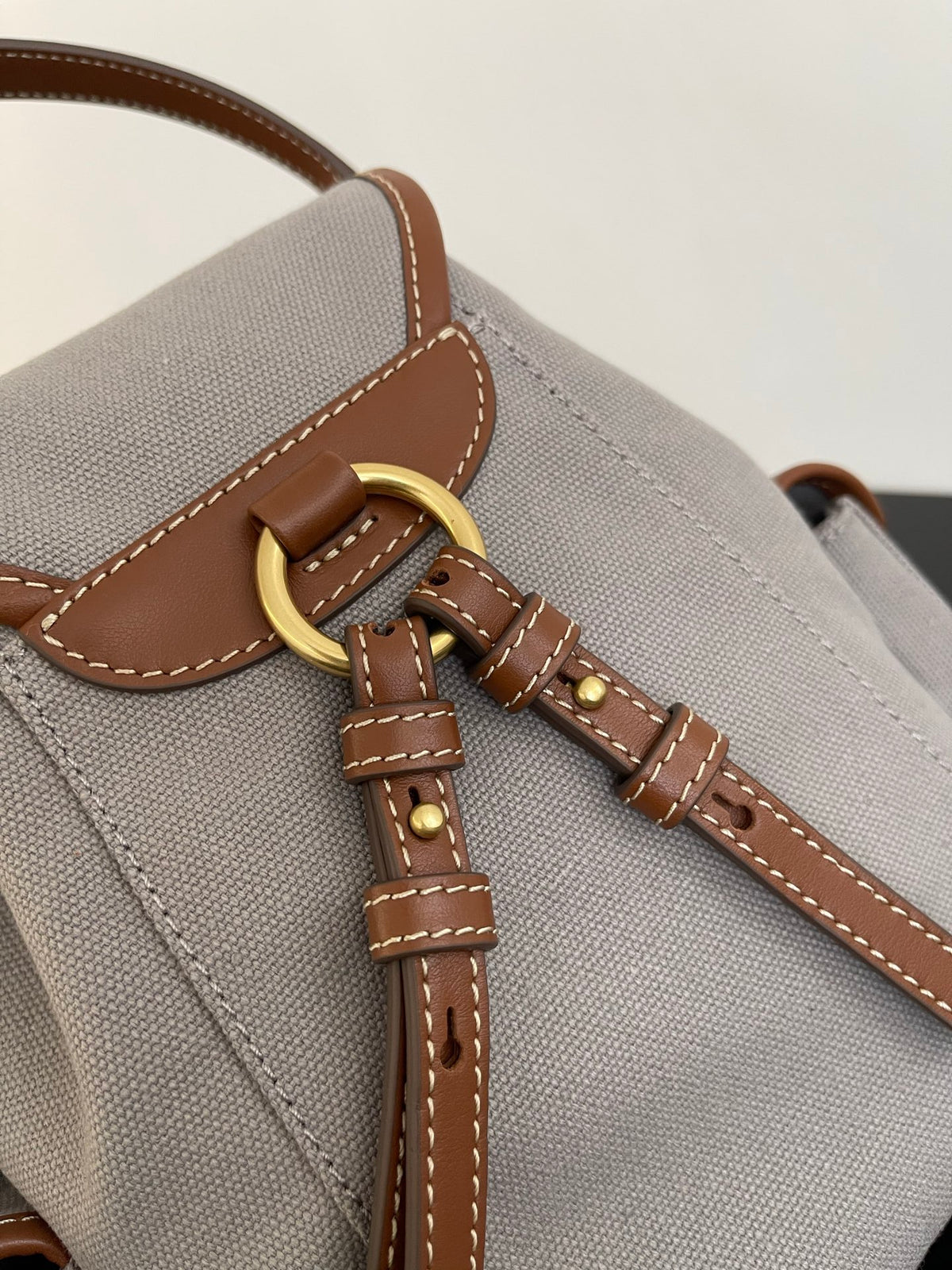 Miu Miu Canvas Mini Backpack – Grey
