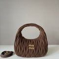 Miu Miu Wander Matelassé Hobo Bag – Brown
