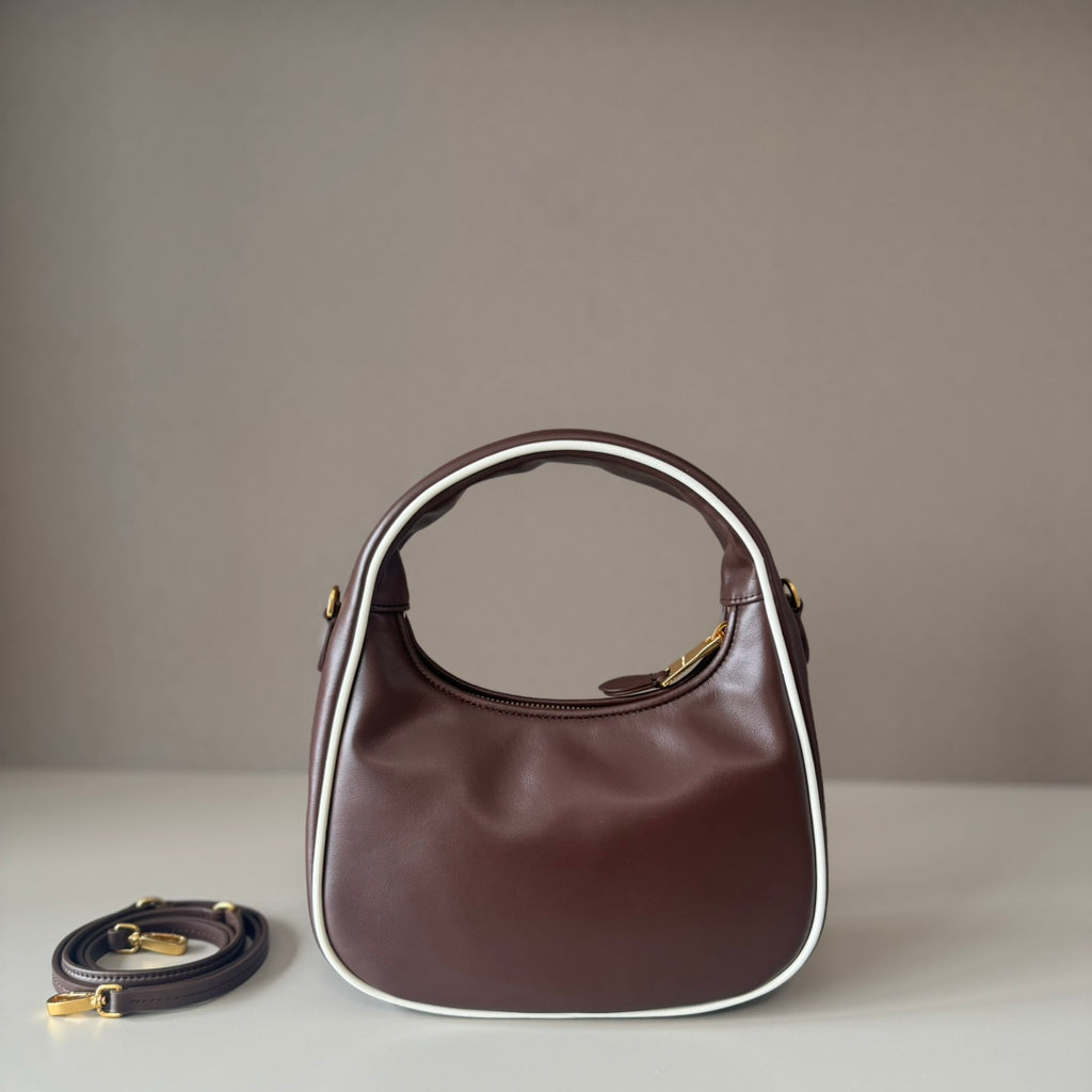 Miu Miu Ivy Leather Mini Bag – Burgundy