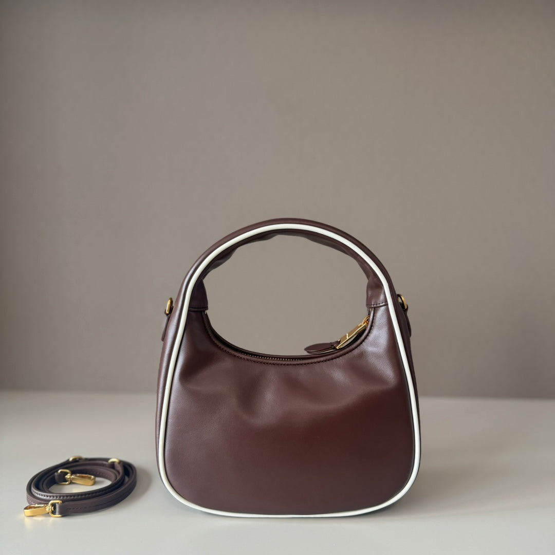 Miu Miu Ivy Leather Mini Bag – Burgundy