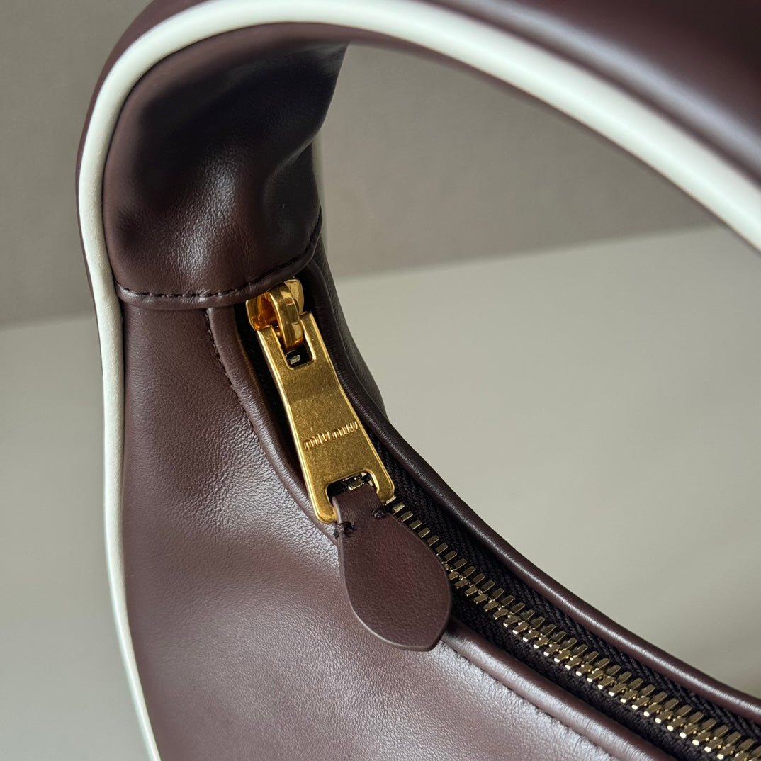 Miu Miu Ivy Leather Mini Bag – Burgundy