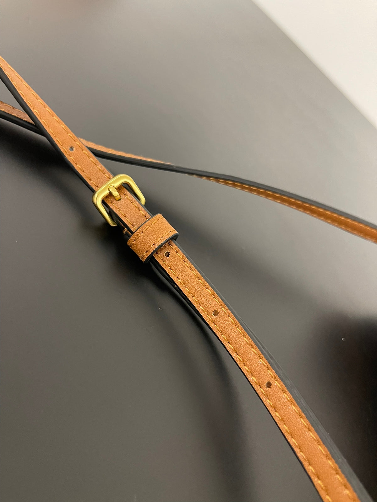 Miu Miu Aventure Leather Bucket Bag – Cognac