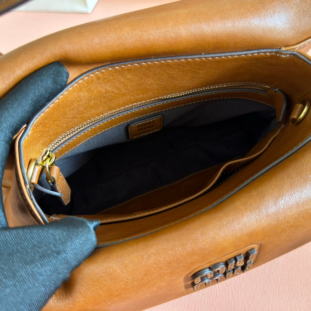 Miu Miu Aventure Soft Tote Bag – Cognac