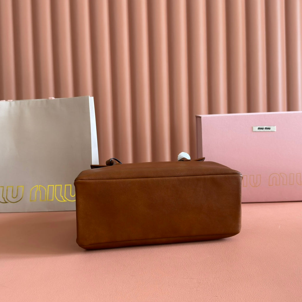 Miu Miu Aventure Soft Tote Bag – Cognac