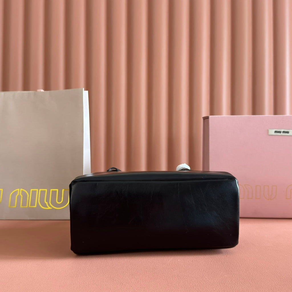 Miu Miu Aventure Mini Soft Tote Bag – Black