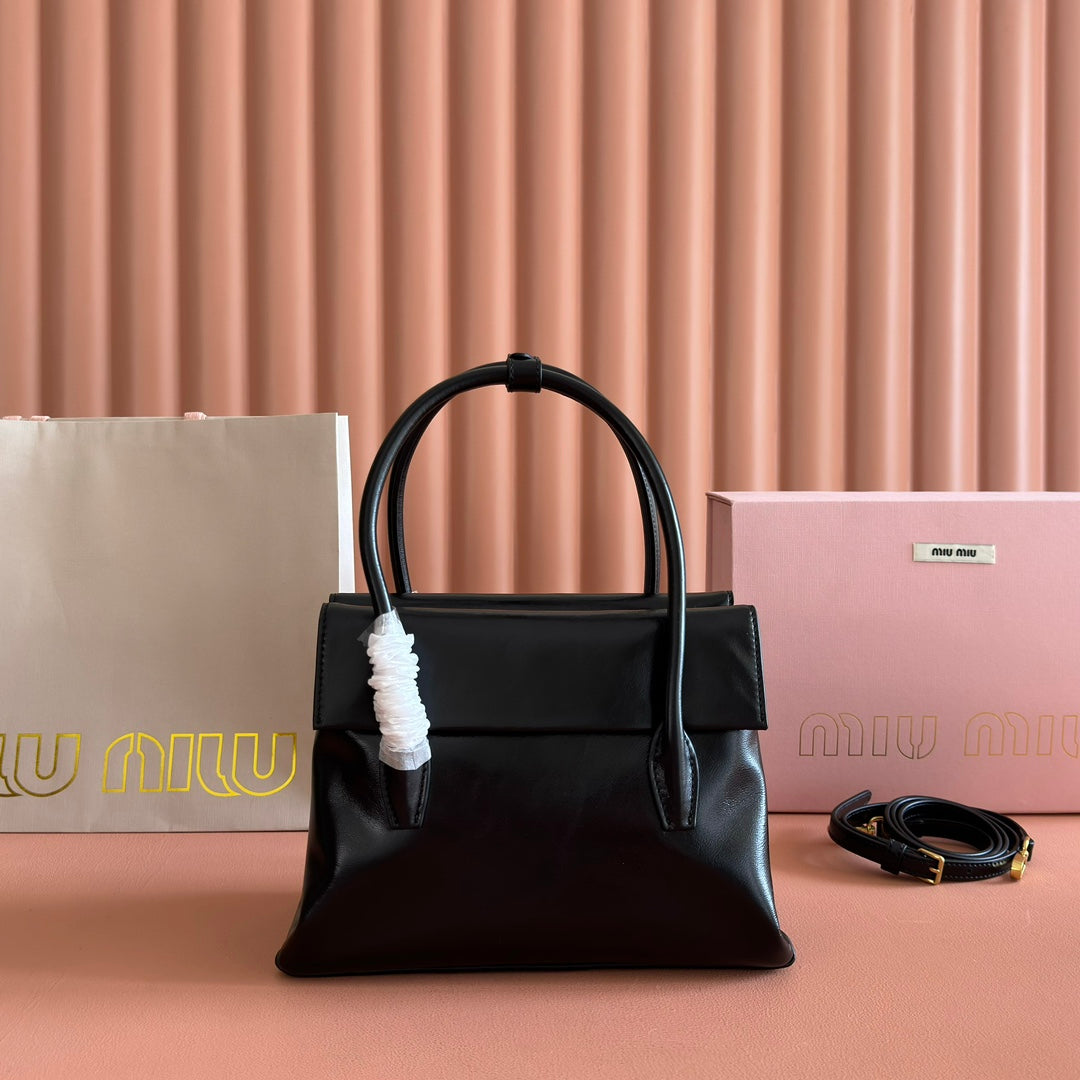 Miu Miu Aventure Mini Soft Tote Bag – Black