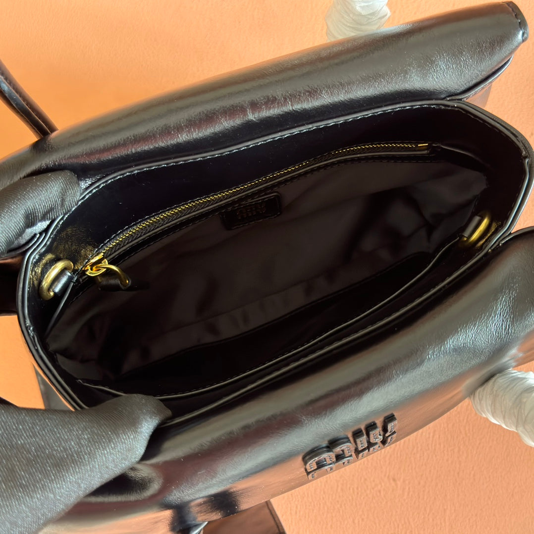 Miu Miu Aventure Mini Soft Tote Bag – Black