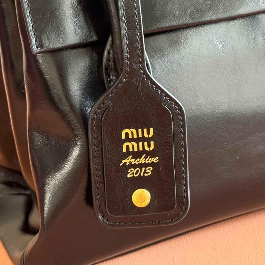 Miu Miu Aventure Mini Soft Tote Bag – Black