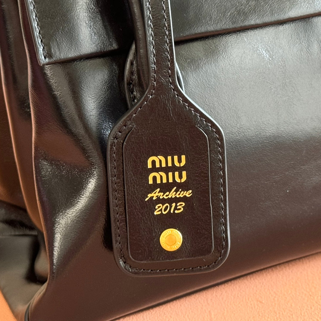 Miu Miu Aventure Mini Soft Tote Bag – Black