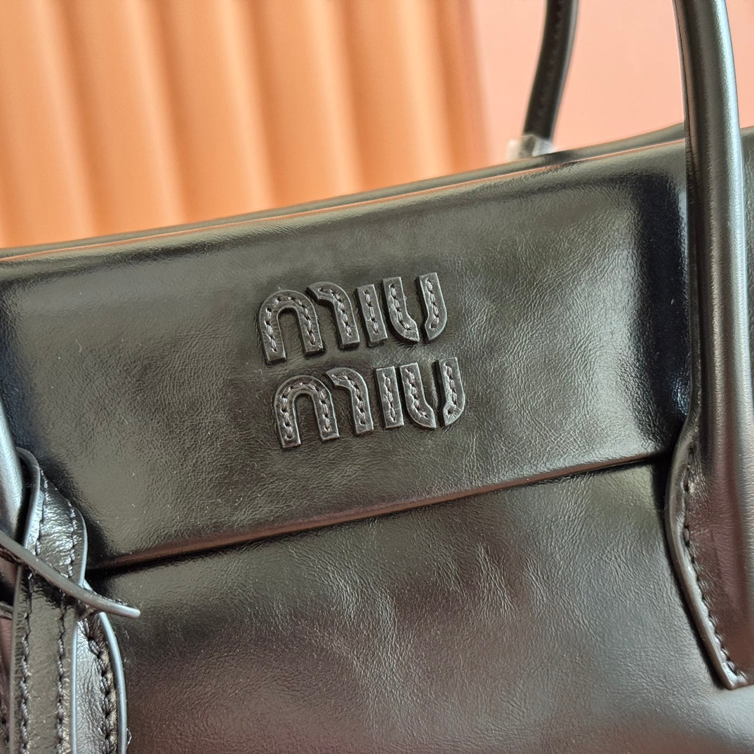 Miu Miu Aventure Mini Soft Tote Bag – Black