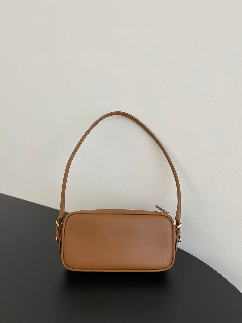 Miu Miu Leather Mini Shoulder Bag – Cognac