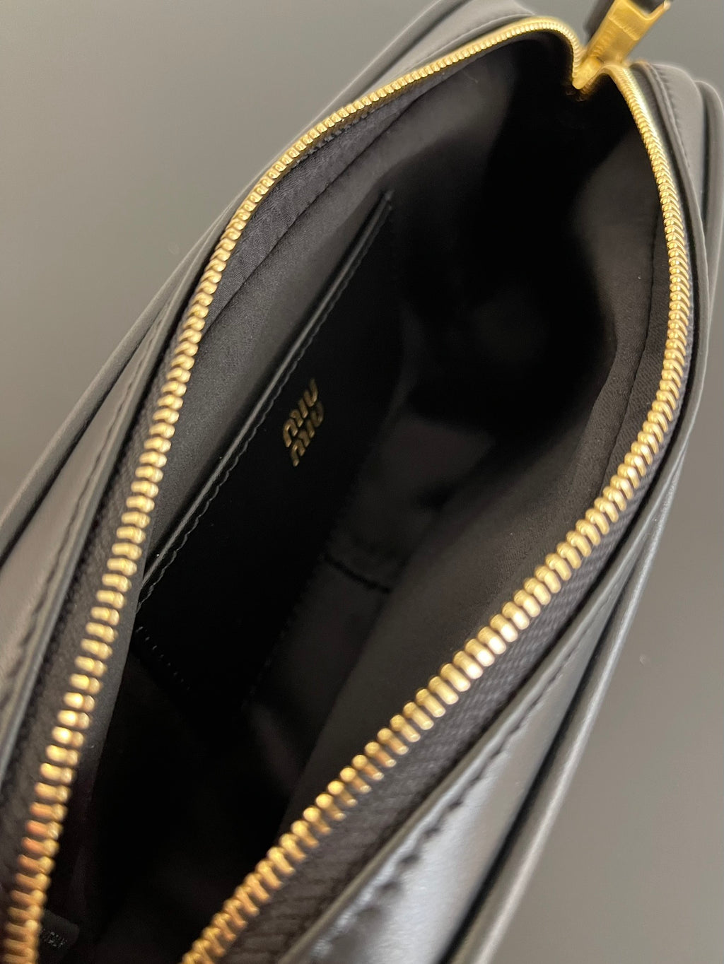 Miu Miu Leather Mini Shoulder Bag – Black
