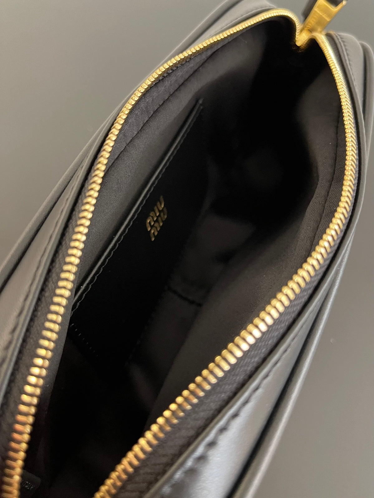 Miu Miu Leather Mini Shoulder Bag – Black