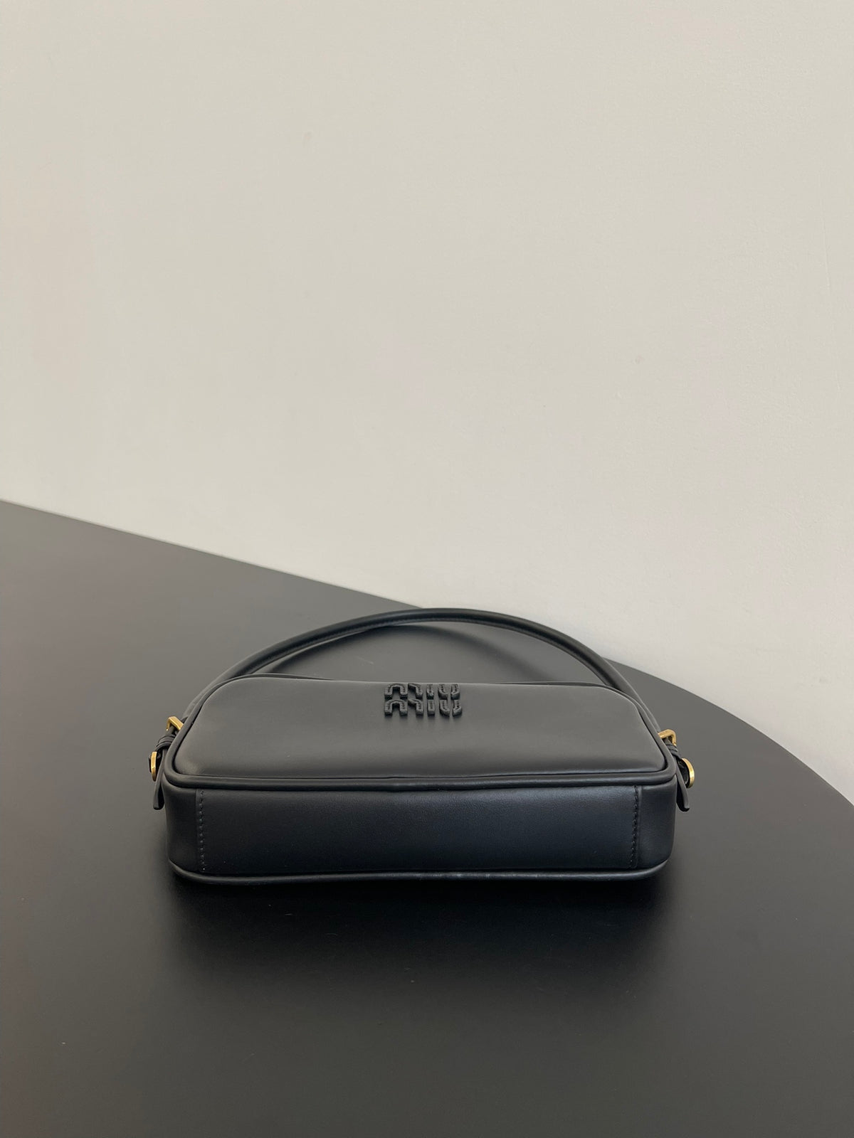 Miu Miu Leather Mini Shoulder Bag – Black