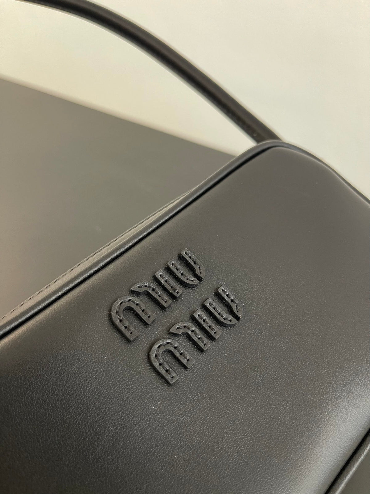 Miu Miu Leather Mini Shoulder Bag – Black
