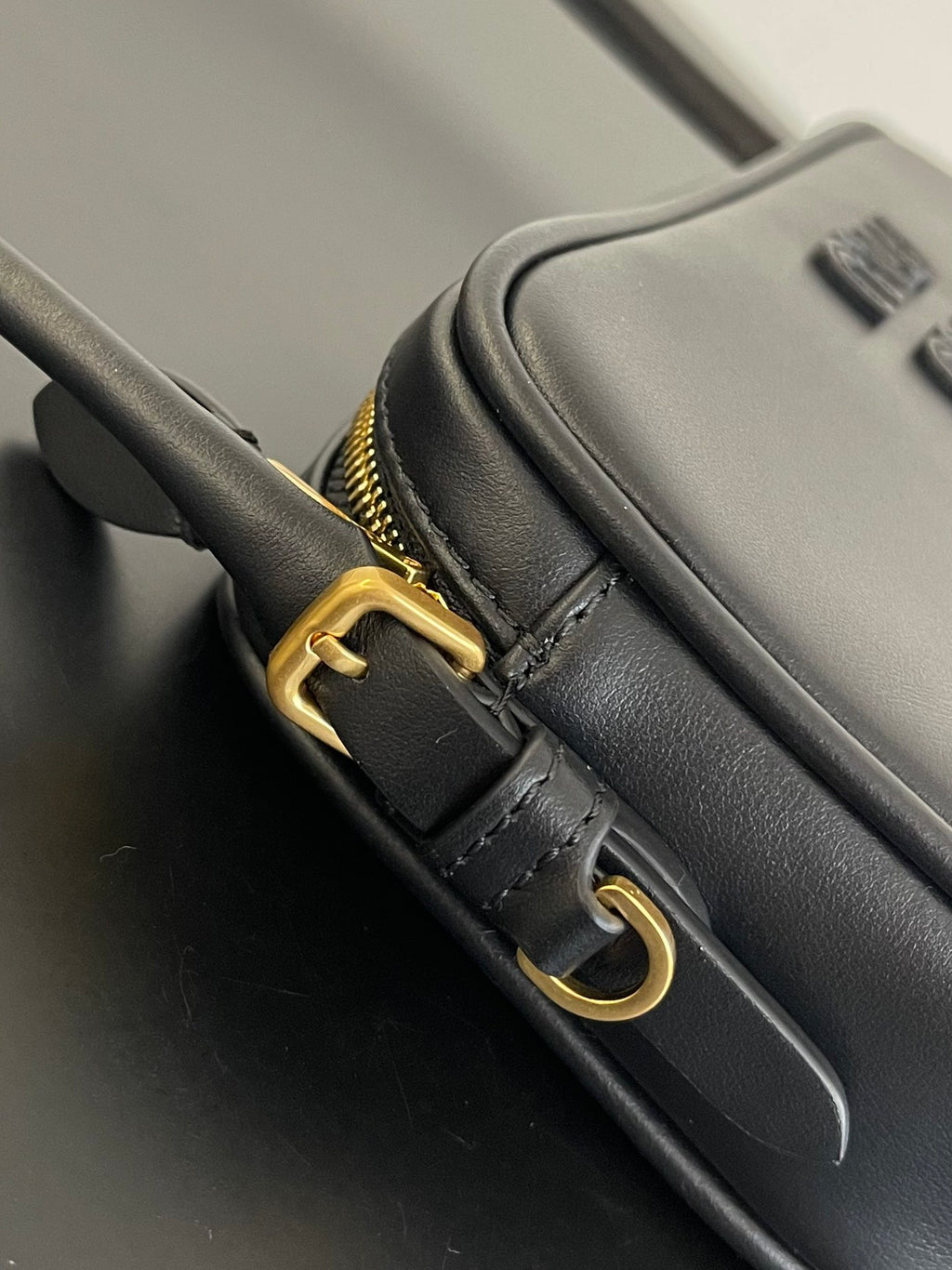 Miu Miu Leather Mini Shoulder Bag – Black
