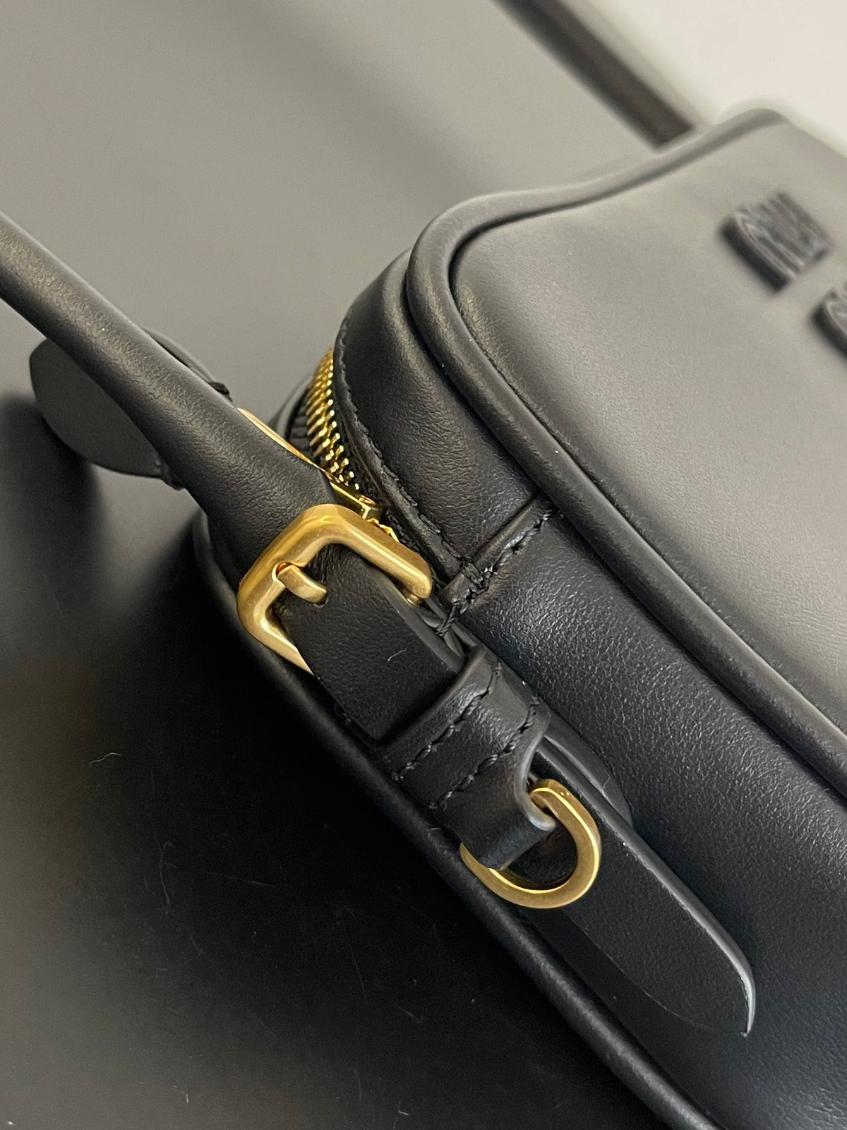 Miu Miu Leather Mini Shoulder Bag – Black