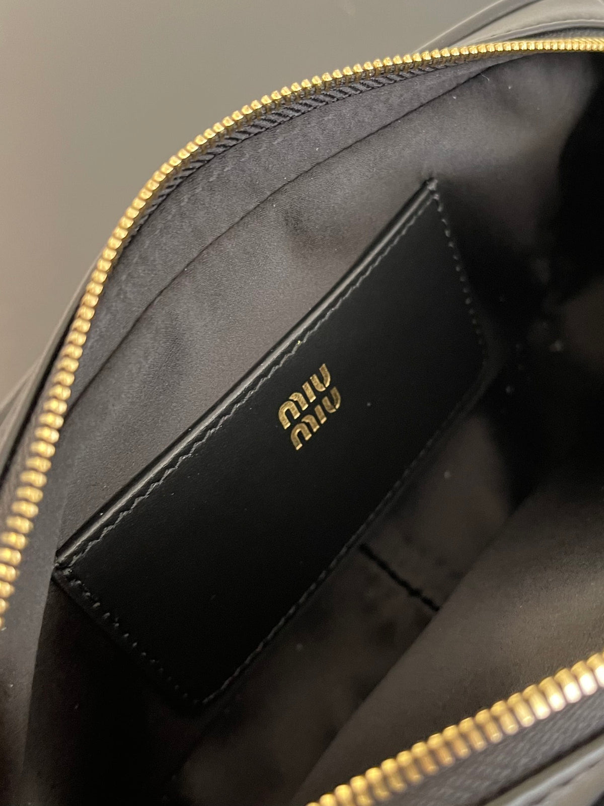 Miu Miu Leather Mini Shoulder Bag – Black