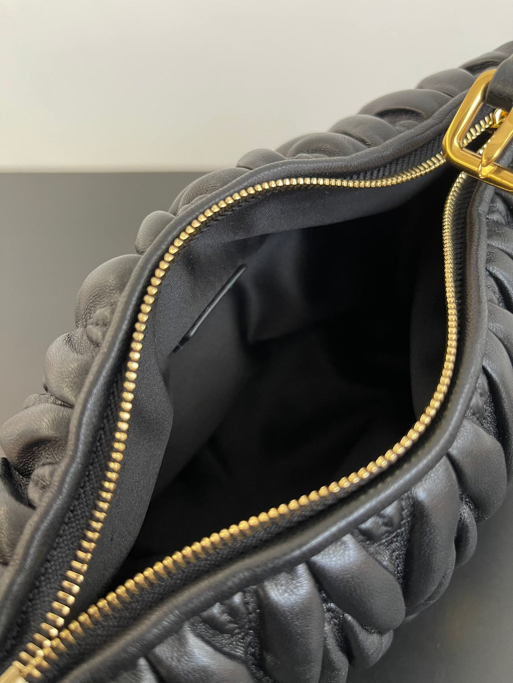 Miu Miu Wander Matelassé Hobo Bag – Black
