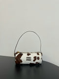 Miu Miu Pony Hair Shoulder Bag – Brown & White