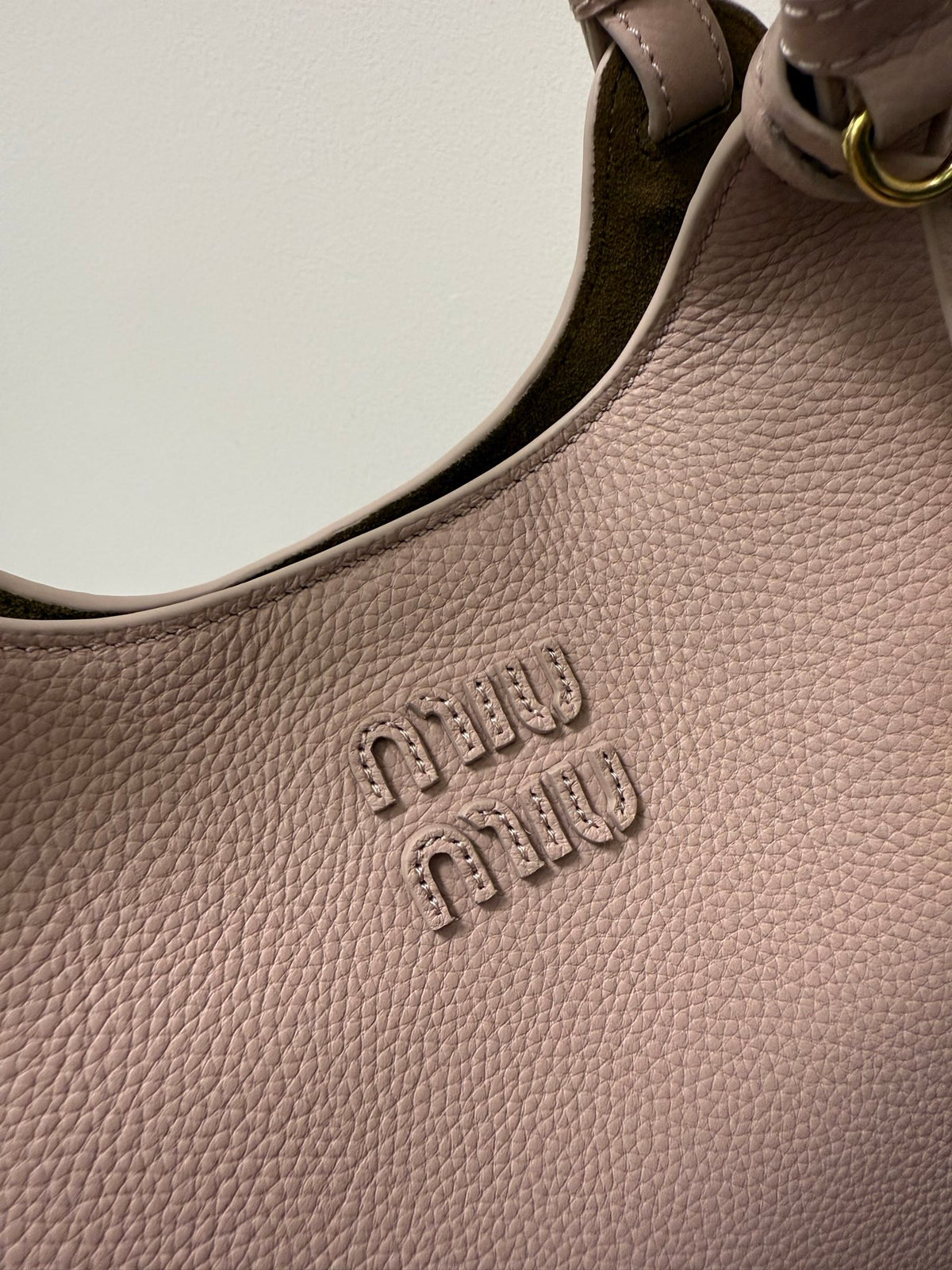 Miu Miu Leather Tote Bag – Light Pink