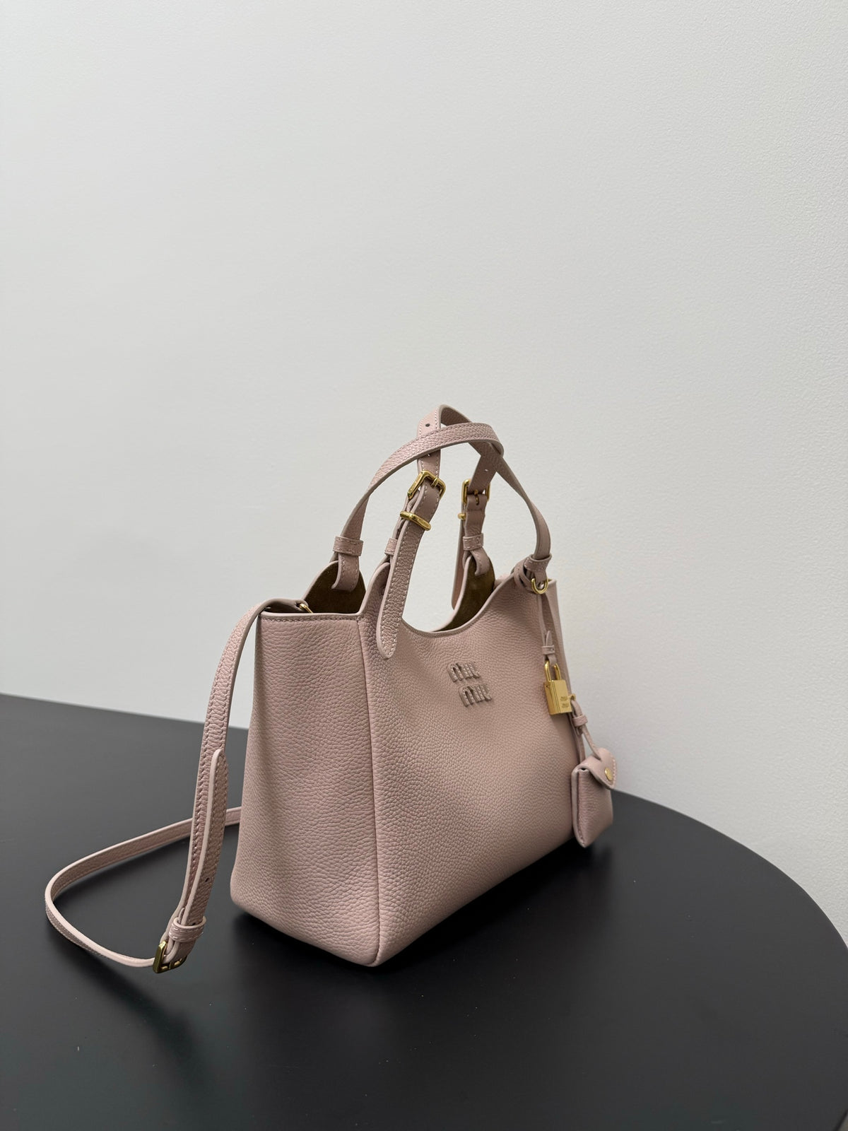Miu Miu Leather Tote Bag – Light Pink