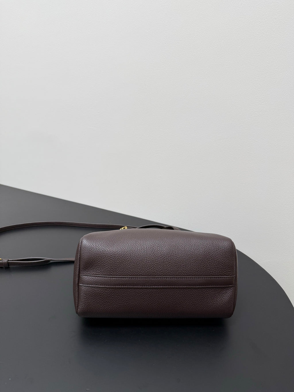 Miu Miu Leather Tote Bag – Dark Brown