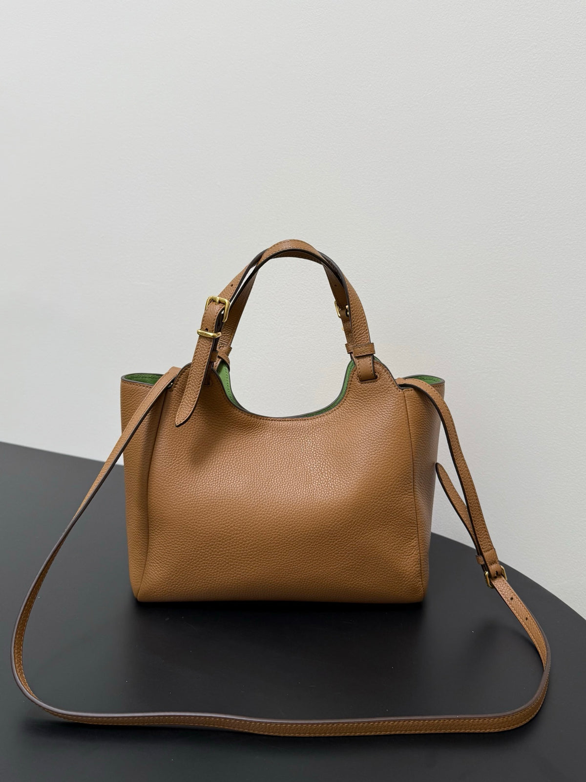 Miu Miu Leather Tote Bag – Cognac