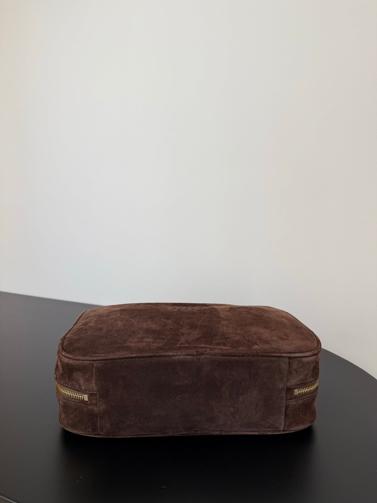 Miu Miu Suede Top Handle Bag – Dark Brown