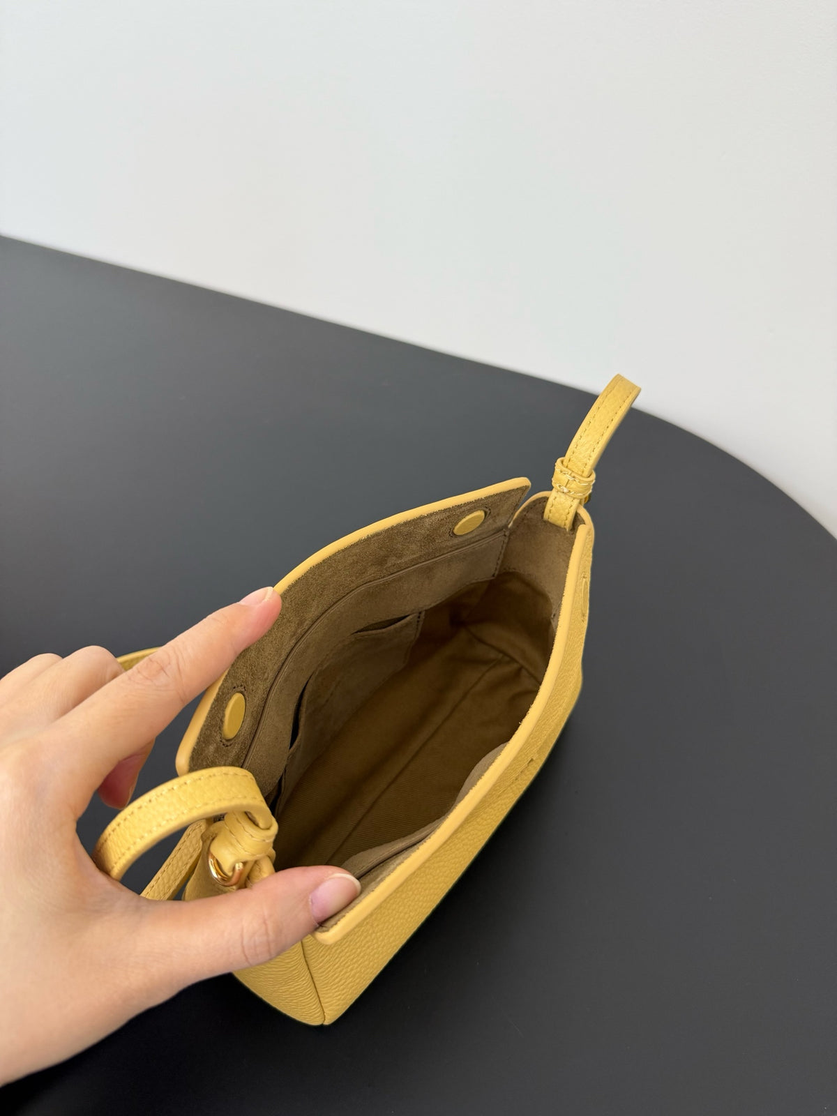 Miu Miu Leather Mini Shoulder Bag – Yellow