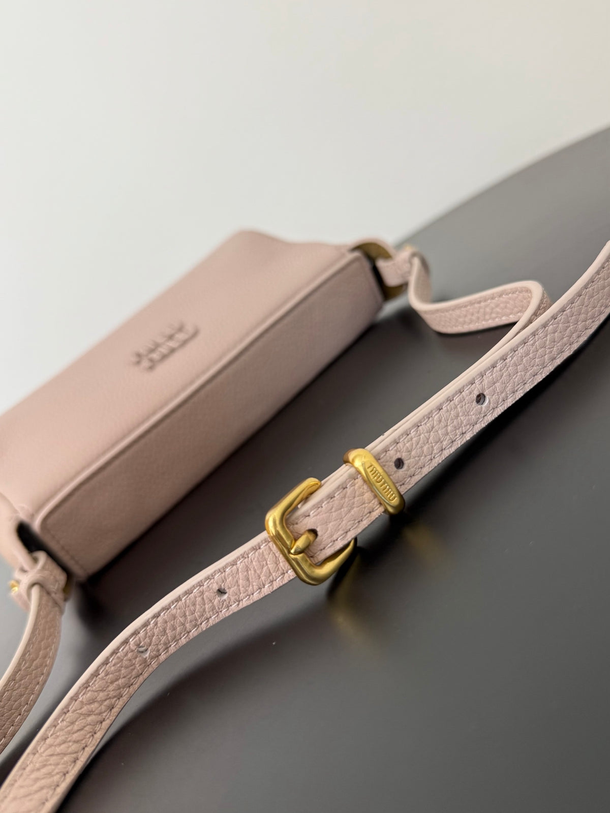 Miu Miu Leather Mini Shoulder Bag – Light Pink