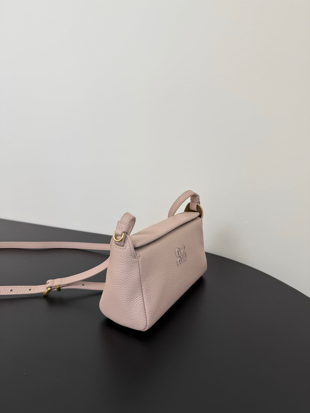 Miu Miu Leather Mini Shoulder Bag – Light Pink