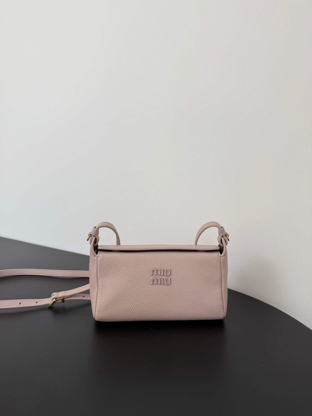 Miu Miu Leather Mini Shoulder Bag – Light Pink