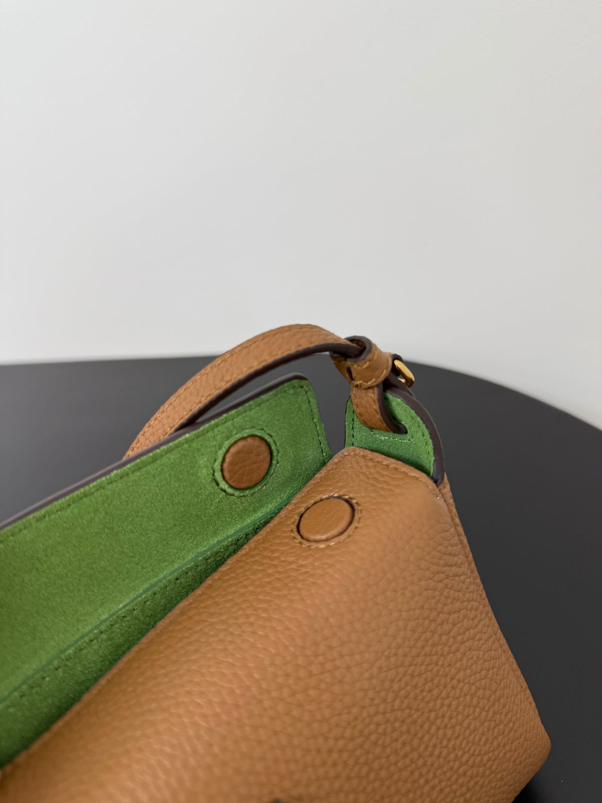 Miu Miu Leather Mini Shoulder Bag – Cognac