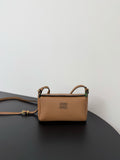 Miu Miu Leather Mini Shoulder Bag – Cognac