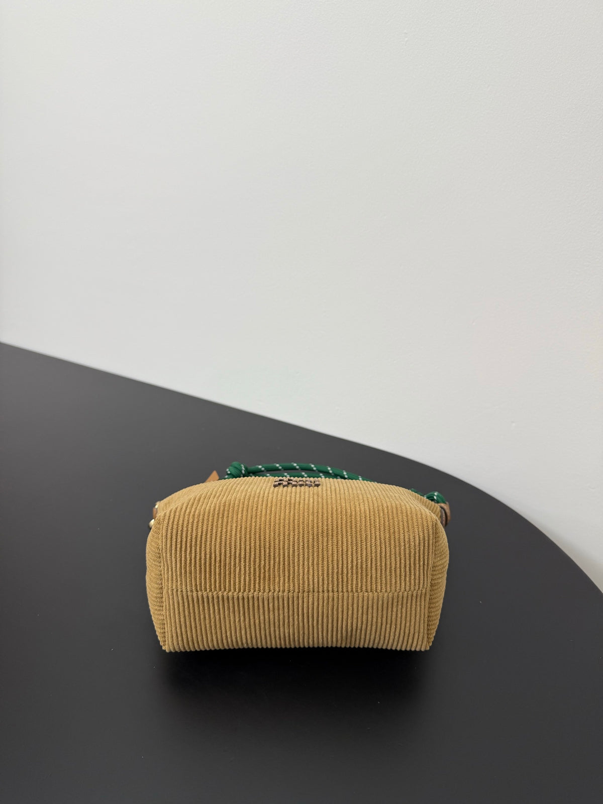 Miu Miu Woven Shoulder Bag – Beige & Green