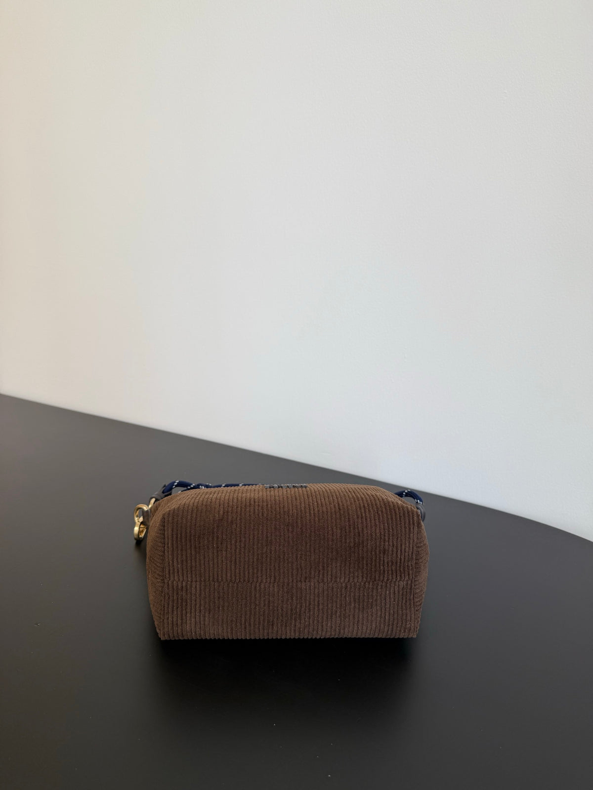 Miu Miu Woven Shoulder Bag – Brown & Blue