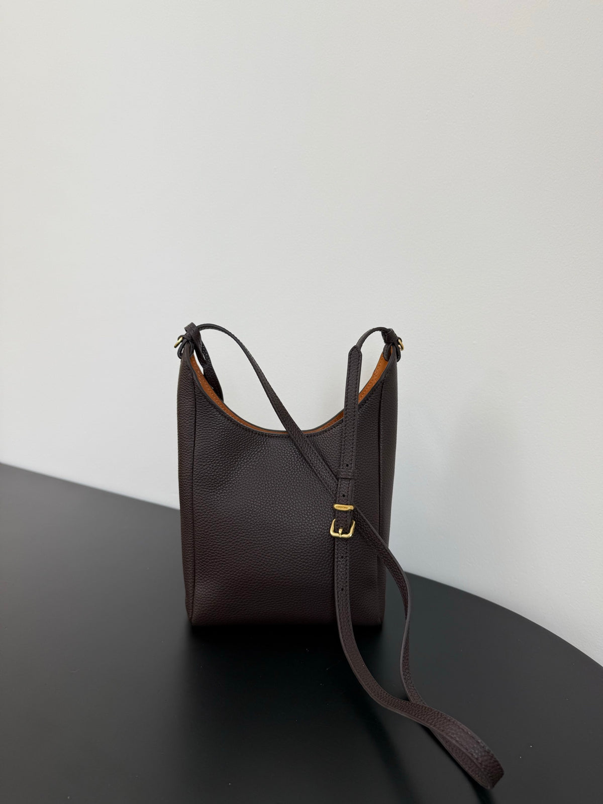 Miu Miu Leather Shoulder Bag – Dark Brown