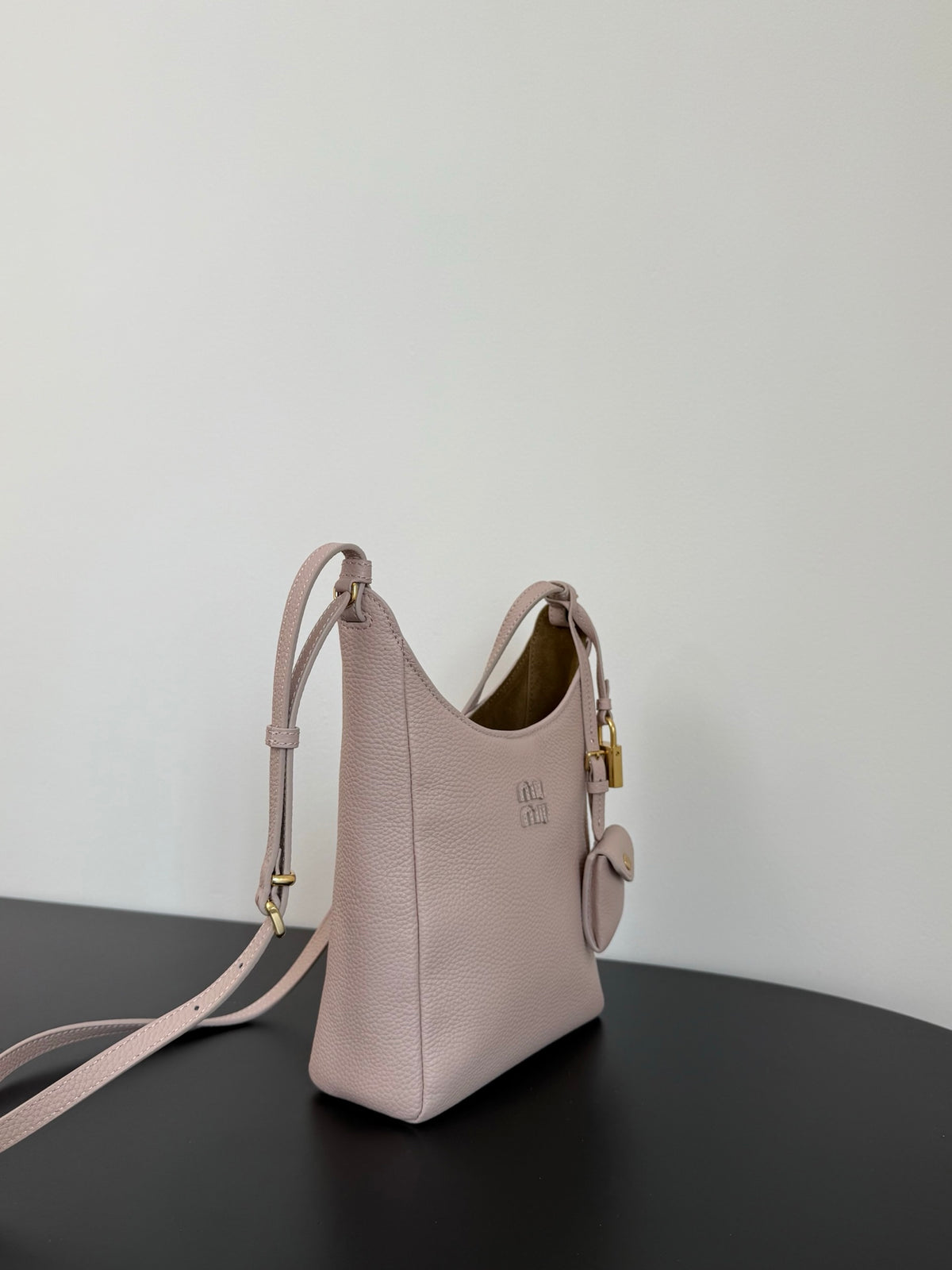 Miu Miu Leather Shoulder Bag – Light Pink