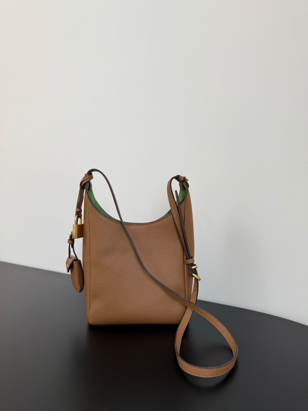 Miu Miu Leather Shoulder Bag – Cognac