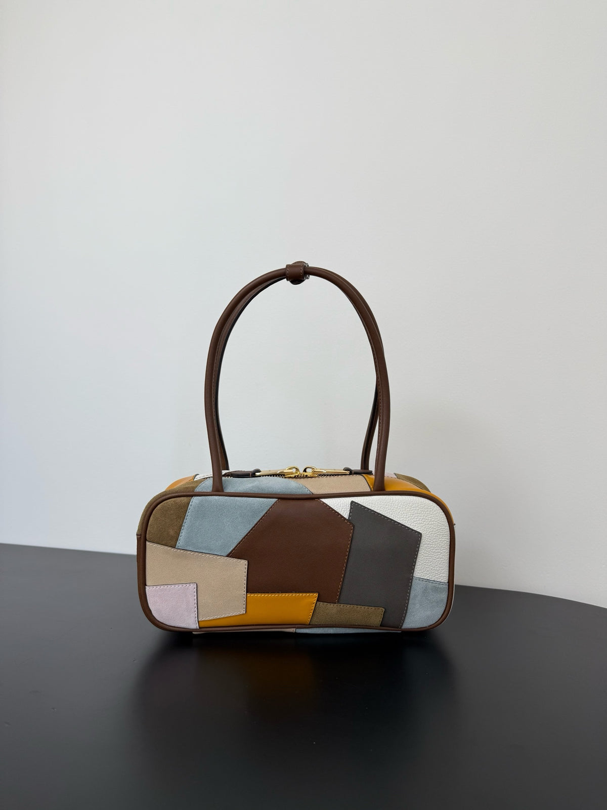 Miu Miu Patchwork Leather Top Handle Bag – Multicolor