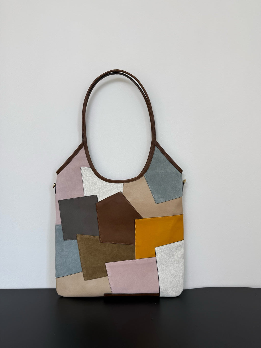 Miu Miu Patchwork Leather Tower Bag – Multicolor
