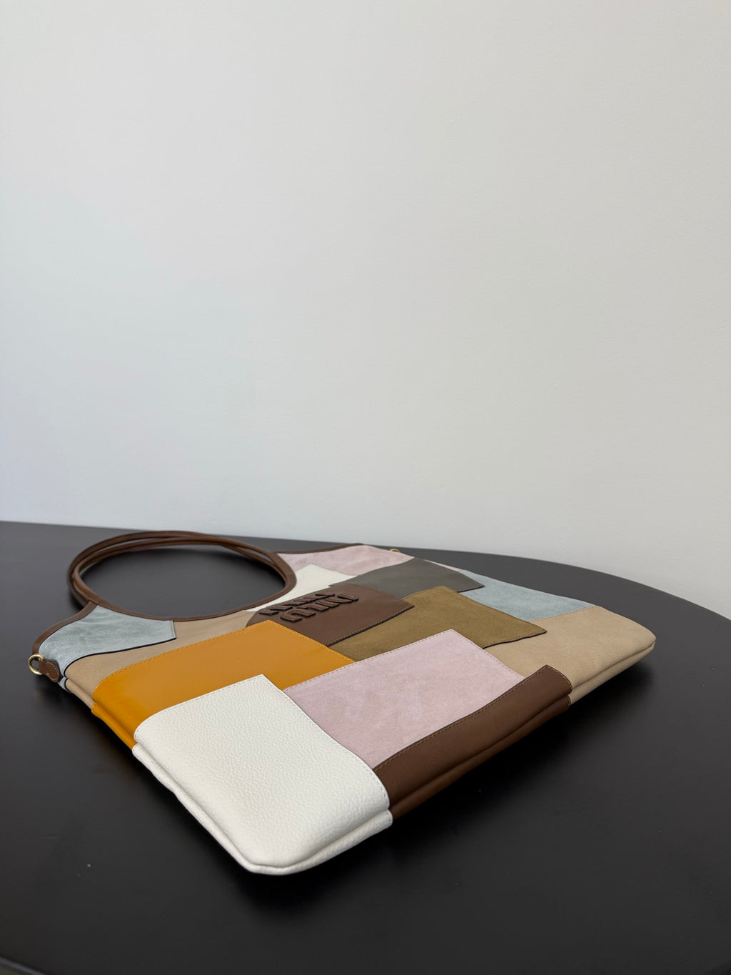 Miu Miu Patchwork Leather Tower Bag – Multicolor