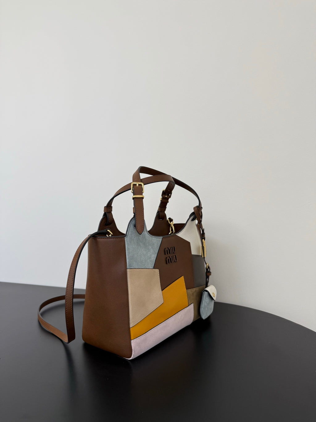 Miu Miu Patchwork Leather Tote Bag