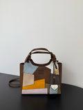 Miu Miu Patchwork Leather Tote Bag